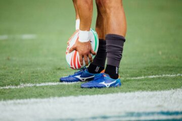 A rugby ball for the Lions tour dates 2025